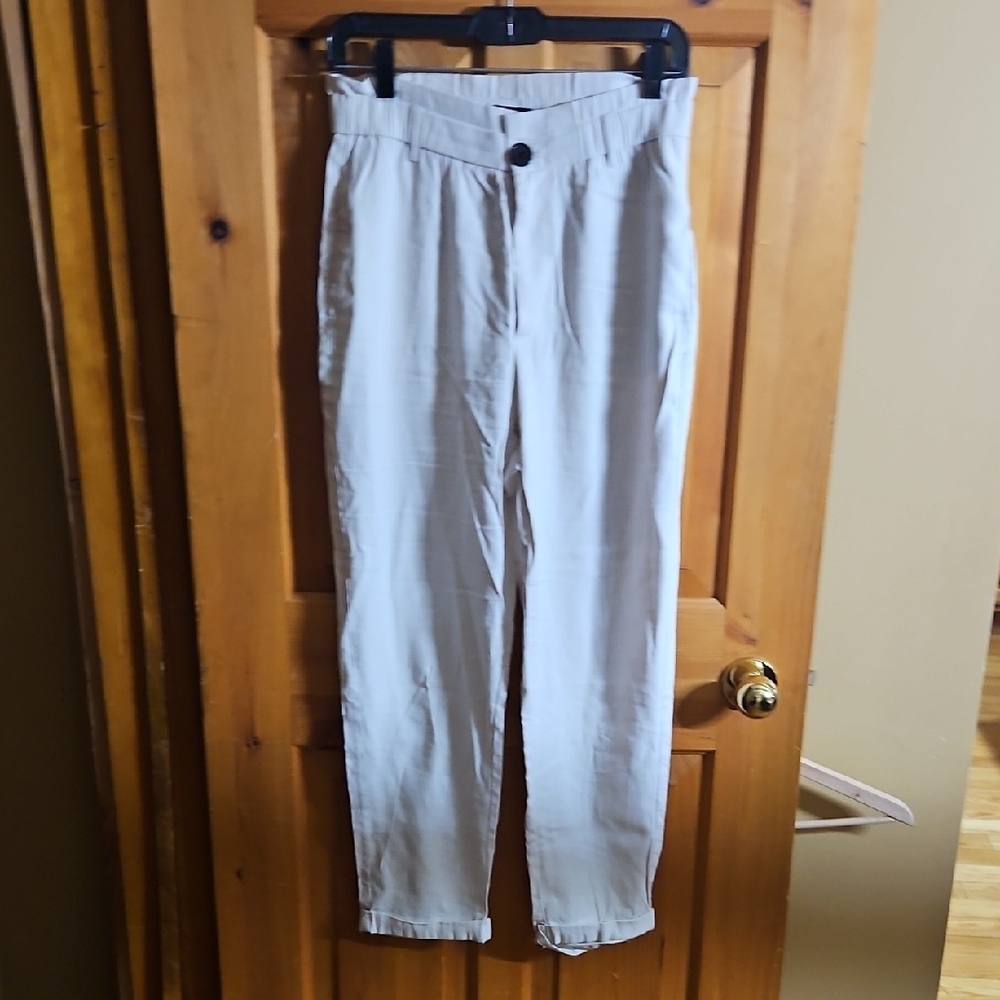 Zara Gray Chinos Lightweight Relaxed Fit